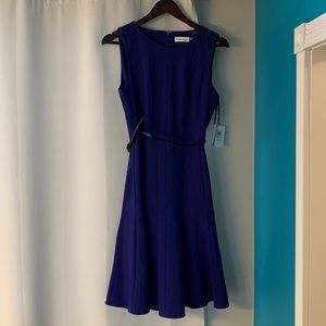 Calvin Klein size 8 dark blue dress